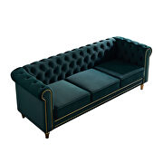 Chesterfield style green velvet tufted sofa by La Spezia additional picture 5