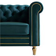 Chesterfield style green velvet tufted sofa by La Spezia additional picture 8
