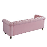 Chesterfield style pink velvet tufted sofa by La Spezia additional picture 2