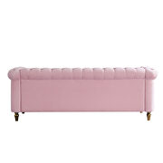 Chesterfield style pink velvet tufted sofa by La Spezia additional picture 10