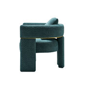 Green boucle upholstered accent chair by La Spezia additional picture 4