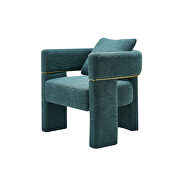 Green boucle upholstered accent chair by La Spezia additional picture 10