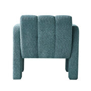Boucle polyester green fabric plush accent chair by La Spezia additional picture 3