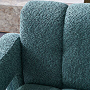 Boucle polyester green fabric plush accent chair by La Spezia additional picture 4
