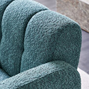 Boucle polyester green fabric plush accent chair by La Spezia additional picture 8