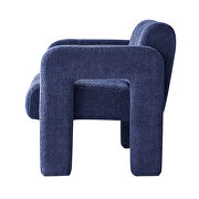 Boucle polyester navy fabric plush accent chair by La Spezia additional picture 11