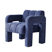 Boucle polyester navy fabric plush accent chair by La Spezia additional picture 4