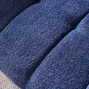 Boucle polyester navy fabric plush accent chair by La Spezia additional picture 8