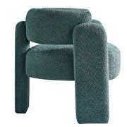 Boucle upholstery accent chair in green fabric by La Spezia additional picture 4