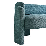 Green polyester boucle fabric contemporary sofa by La Spezia additional picture 4