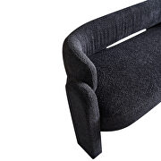 Dark gray polyester boucle fabric contemporary sofa by La Spezia additional picture 2