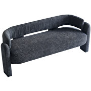 Dark gray polyester boucle fabric contemporary sofa by La Spezia additional picture 6