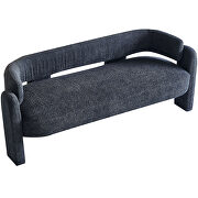 Dark gray polyester boucle fabric contemporary sofa by La Spezia additional picture 10