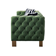 4 gold metal legs velvet tufted chesterfield style sofa in mint by La Spezia additional picture 3