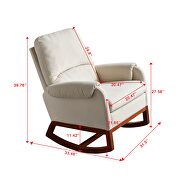 Modern comfortable velvet rocking chair for living room & reading room by La Spezia additional picture 7