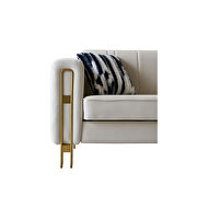 Foam & velvet beige glam style low-profile sofa by La Spezia additional picture 2
