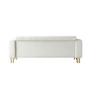 Foam & velvet beige glam style low-profile sofa by La Spezia additional picture 5