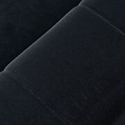 Foam & velvet black glam style low-profile sofa by La Spezia additional picture 8