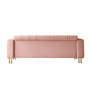 Foam & velvet pink glam style low-profile sofa by La Spezia additional picture 4