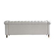 Chesterfield style beige velvet tufted sofa by La Spezia additional picture 11