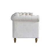 Chesterfield style beige velvet tufted sofa by La Spezia additional picture 9