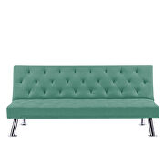 Green fabric upholstered folding sleeper sofa by La Spezia additional picture 6