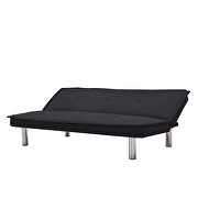 Black fabric sofa bed, convertible folding futon sofa bed sleeper by La Spezia additional picture 9