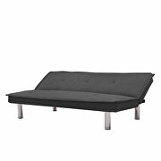 Gray fabric sofa bed, convertible folding futon sofa bed sleeper by La Spezia additional picture 2