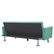 Convertible folding sofa bed, green fabric sleeper sofa by La Spezia additional picture 2