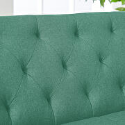 Convertible folding sofa bed, green fabric sleeper sofa by La Spezia additional picture 11