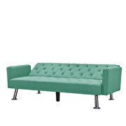 Convertible folding sofa bed, green fabric sleeper sofa by La Spezia additional picture 5