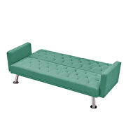 Convertible folding sofa bed, green fabric sleeper sofa by La Spezia additional picture 7