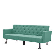 Convertible folding sofa bed, green fabric sleeper sofa by La Spezia additional picture 9