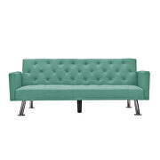 Convertible folding sofa bed, green fabric sleeper sofa by La Spezia additional picture 10