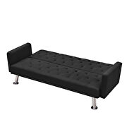 Convertible folding sofa bed, black fabric sleeper sofa by La Spezia additional picture 7