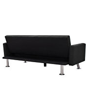 Convertible folding sofa bed, black fabric sleeper sofa by La Spezia additional picture 10