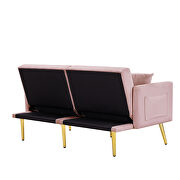 Pink velvet sofa bed by La Spezia additional picture 2