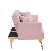 Pink velvet sofa bed by La Spezia additional picture 3