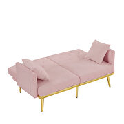 Pink velvet sofa bed by La Spezia additional picture 4