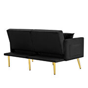 Black velvet sofa bed by La Spezia additional picture 3