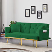 Green velvet sofa bed by La Spezia additional picture 7