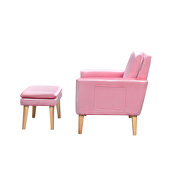 Pink velvet armchair with ottoman by La Spezia additional picture 2