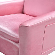 Pink velvet armchair with ottoman by La Spezia additional picture 4