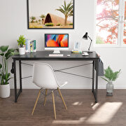 Black modern simple style laptop table with storage bag additional photo 2 of 9