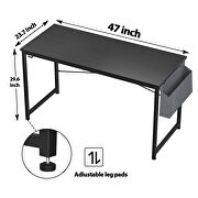 Black modern simple style laptop table with storage bag additional photo 4 of 9