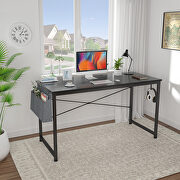 Black modern simple style laptop table with storage bag by La Spezia additional picture 6