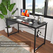 Black modern simple style laptop table with storage bag by La Spezia additional picture 7