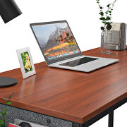 Teak modern simple style laptop table with storage bag by La Spezia additional picture 6