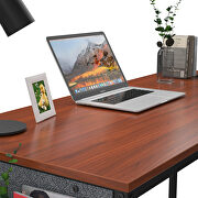 Teak modern simple style laptop table with storage bag by La Spezia additional picture 7