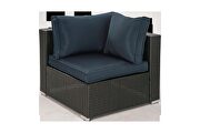 7-piece pe rattan wicker sectional cushioned sofa sets and coffee table by La Spezia additional picture 12